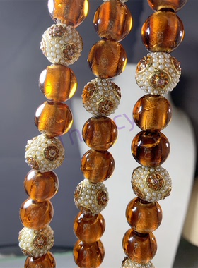 焦糖琉璃项链耳环手链MONET