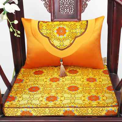 新中式古典红木家具实木圈椅官帽椅坐垫椅垫沙发垫抱枕靠垫可定做