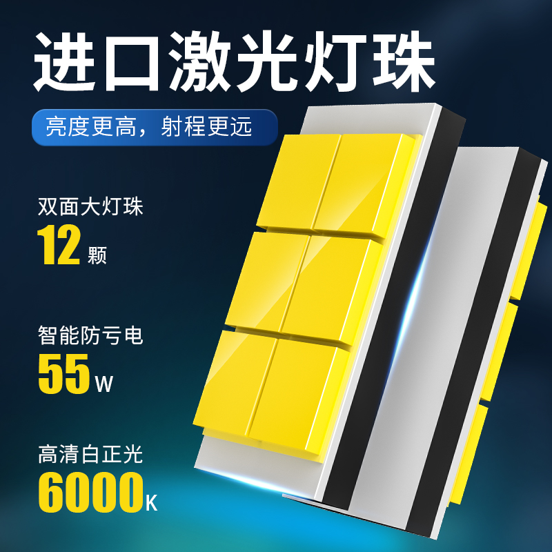 14-16款北汽幻速S3led大灯近光远光汽车灯泡改装专用超亮强光车灯 - 图0