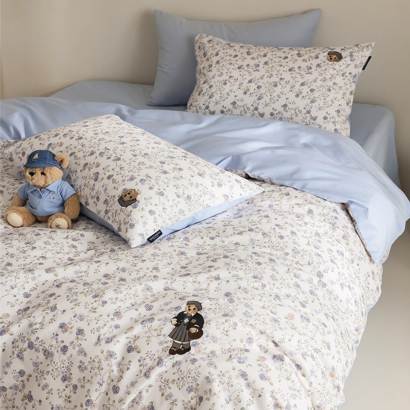 TeenieWeenie磨毛四件套全棉纯棉秋冬床单床笠加厚保暖被套三件套,淘宝优惠券,粉丝福利购,淘宝优惠卷