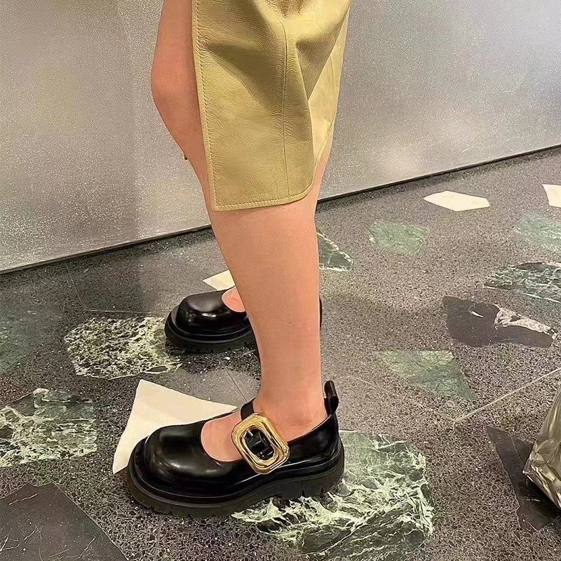 bob van复古玛丽珍女法式方扣松糕厚底单鞋大头皮鞋,淘宝优惠券,粉丝福利购,淘宝优惠卷