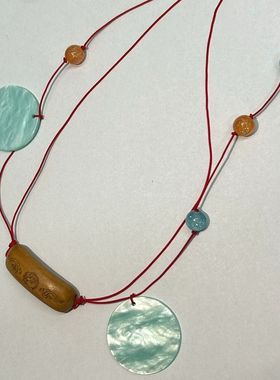 头七怪谈子车甫昭cos铜钱腰饰 符顺cos项链同款圆珠手链 头七周边