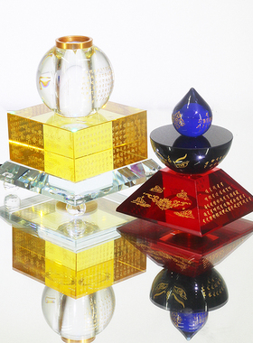 舍利塔水晶五彩一切如来心秘密全身宝箧印陀罗尼塔佛堂装藏供养