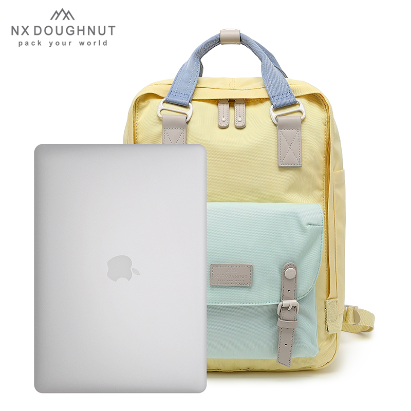 NX DOUGHNUT正版甜甜圈双肩包男书包女超火ins学院风初高学生背包 - 图0