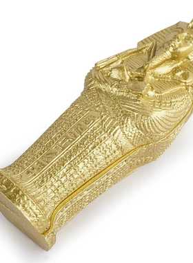 新款直销古埃及法老艳后木乃伊干尸棺材棺木胡夫金字塔道具树脂花