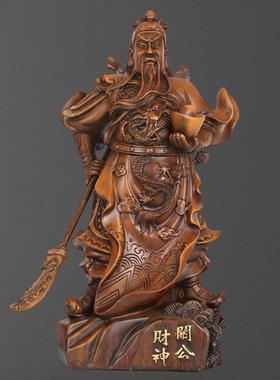 新款直销武财关公像摆件家用客厅供奉关羽关二爷神像大刀关公店铺