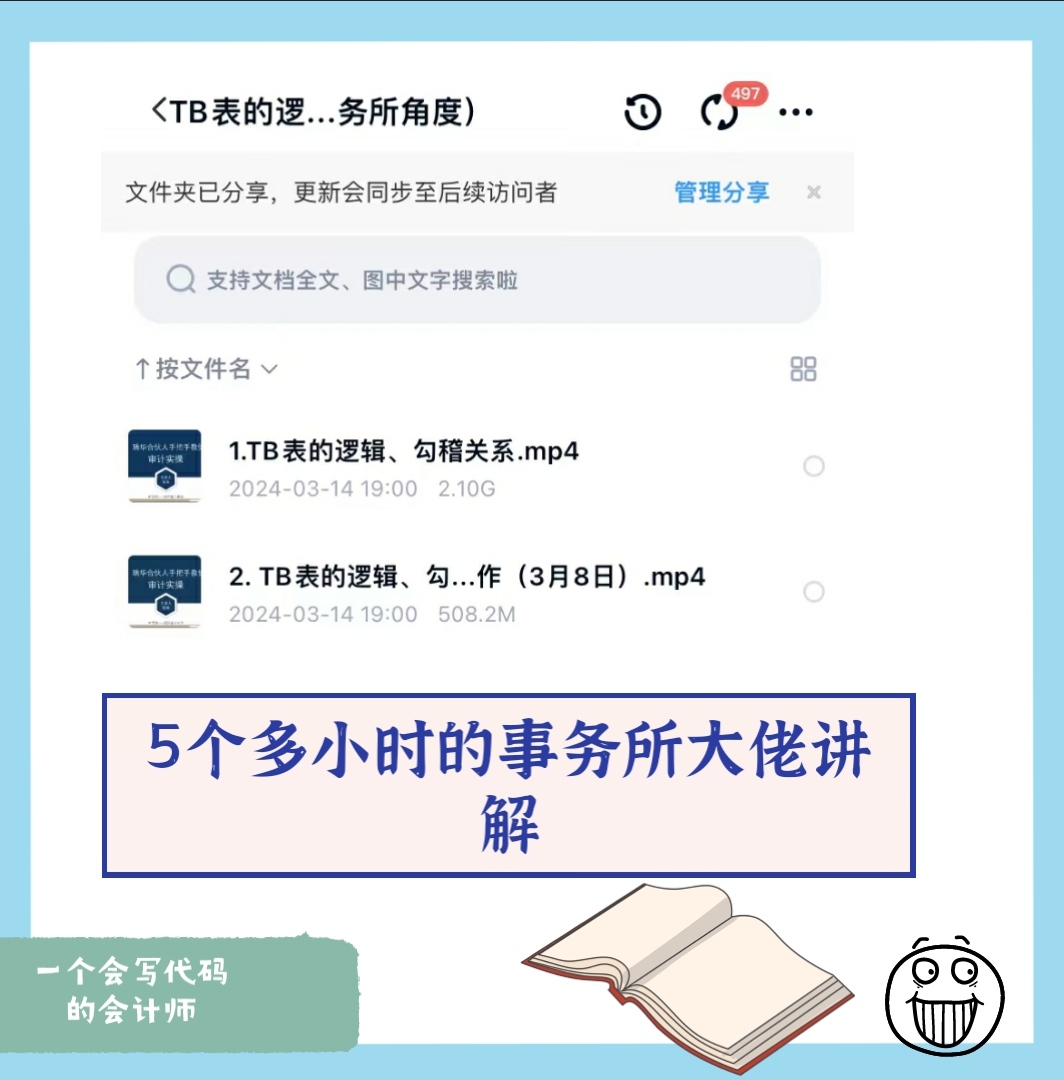 TB报表勾稽关系逻辑解读视频课件案例审计试算平衡表编制 - 图1