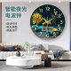 Home living room luminous decoration silent wall clock radio clock
