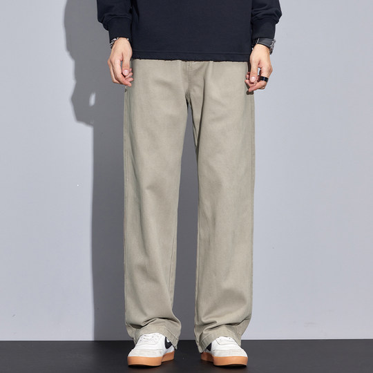 Kuvine autumn heavyweight cotton work casual pants for men