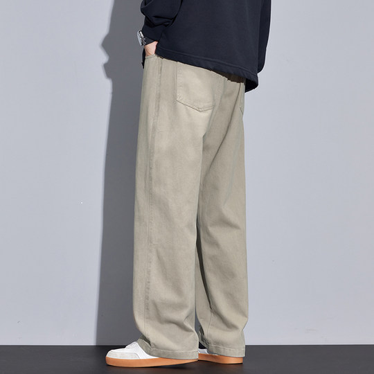 Kuvine autumn heavyweight cotton work casual pants for men