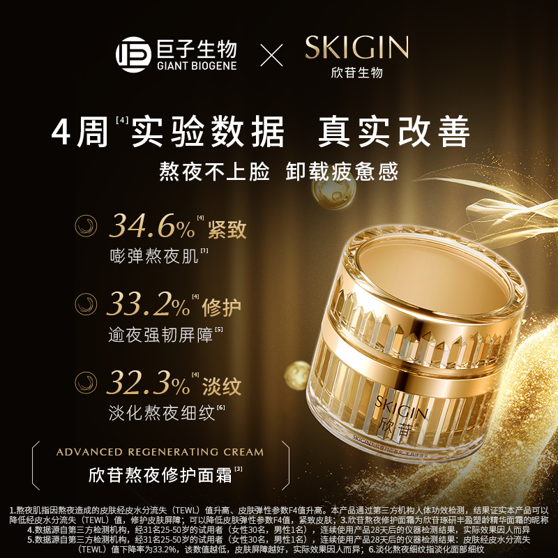 【清仓】巨子生物SKIGIN欣苷人参精华修护面霜保湿补水淡纹抗皱