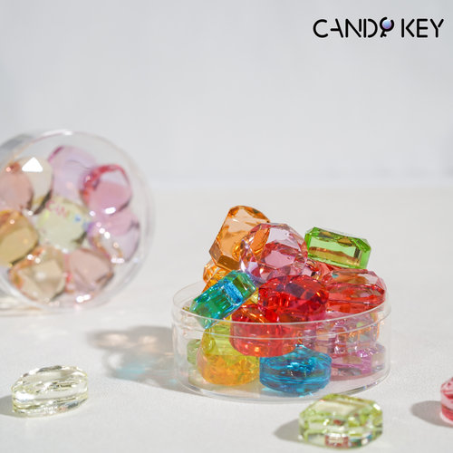【新品上市】CANDY KEY彩色宝石糖多巴胺配色高颜值手工水晶糖果 - 图1