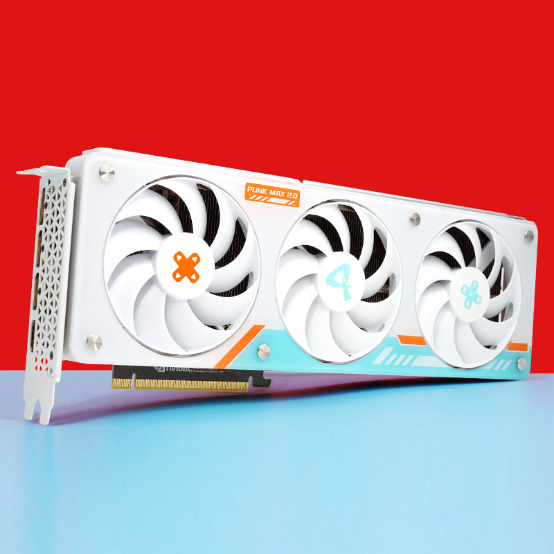 AX电竞叛客RTX4070/4070Ti全新白色判客台式电脑游戏独立显卡12G - 图0