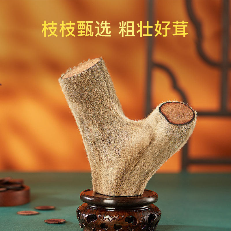 巧天然新西兰进口马鹿整枝235g鹿茸 巧天然鹿茸枝