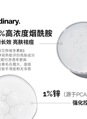 【净痘控油】The Ordinary 30%果酸精华30ml+10%烟酰胺精华30ml