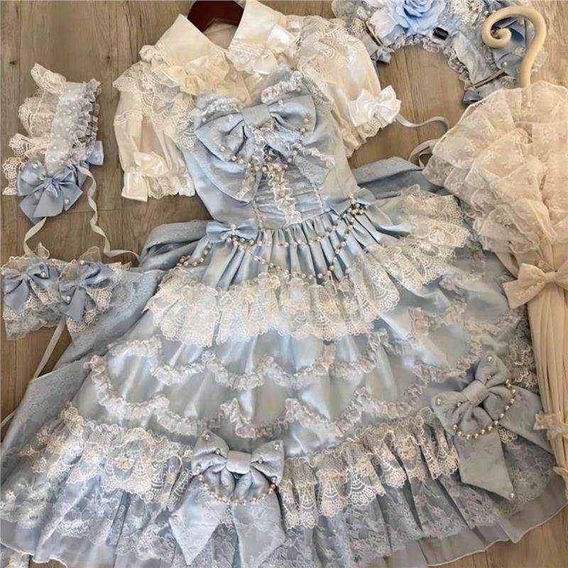 昭和doll古早风lolita洋装常规款吊带jsk花嫁款甜美优雅连衣裙,淘宝优惠券,粉丝福利购,淘宝优惠卷