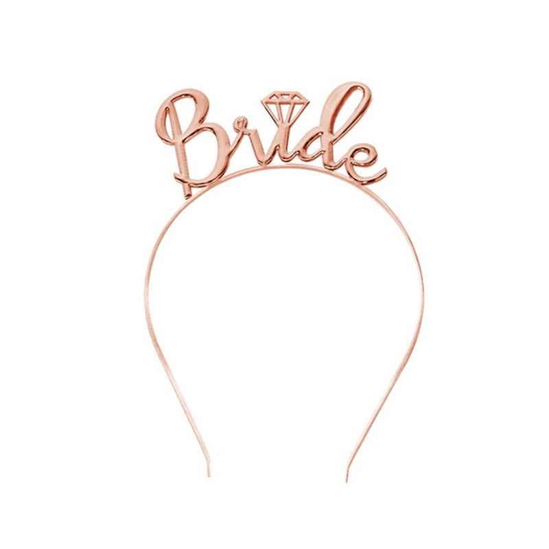 1Set Bride To Be Veil Satin Sash Hiarband Bridal Shower Wedd - 图0