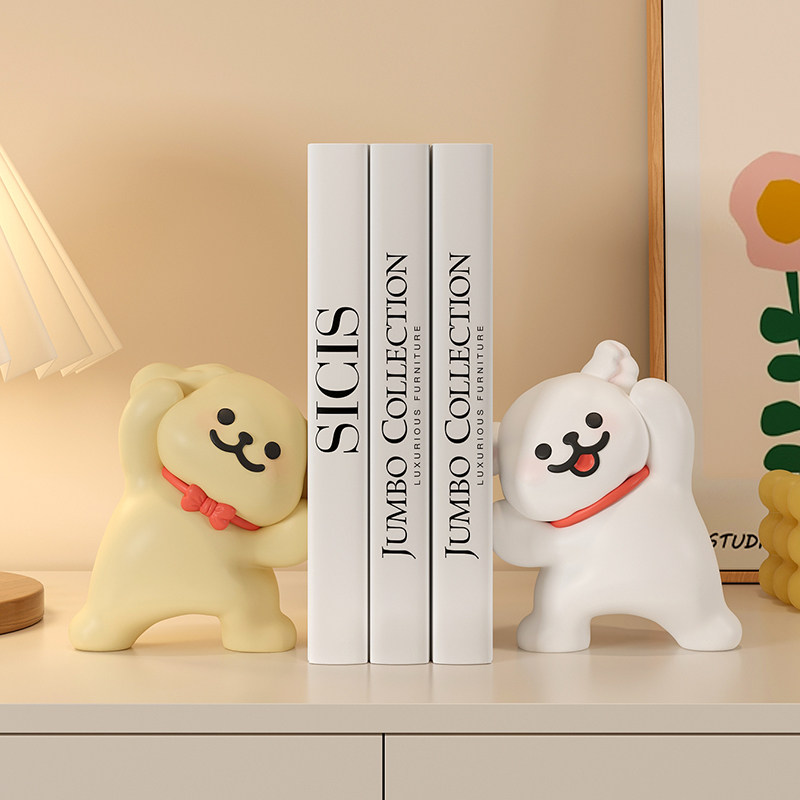 线条小狗钥匙置物架收纳玄关摆件入户家居桌面创意装饰品乔迁礼物