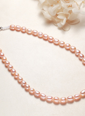 天然淡水珍珠项链送女友礼物