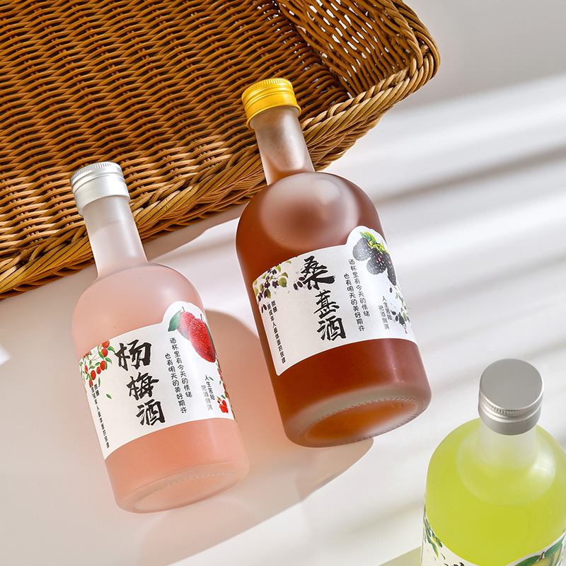 酒瓶空瓶高档密封玻璃透明高颜值ins风青梅果酒瓶白酒存酒空瓶子 - 图2