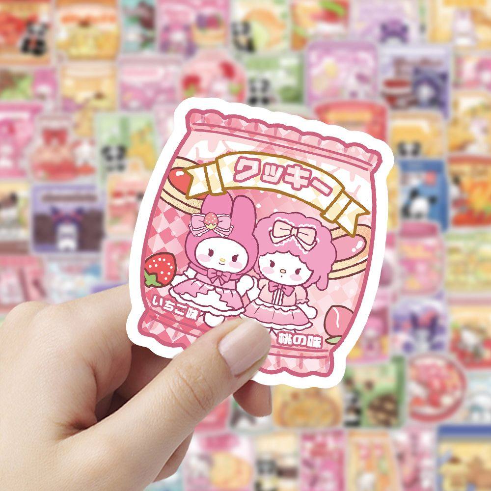 100贴高颜值创意食玩零食可爱贴纸儿童卡通贴画装饰手账防水贴纸,淘宝优惠券,粉丝福利购,淘宝优惠卷