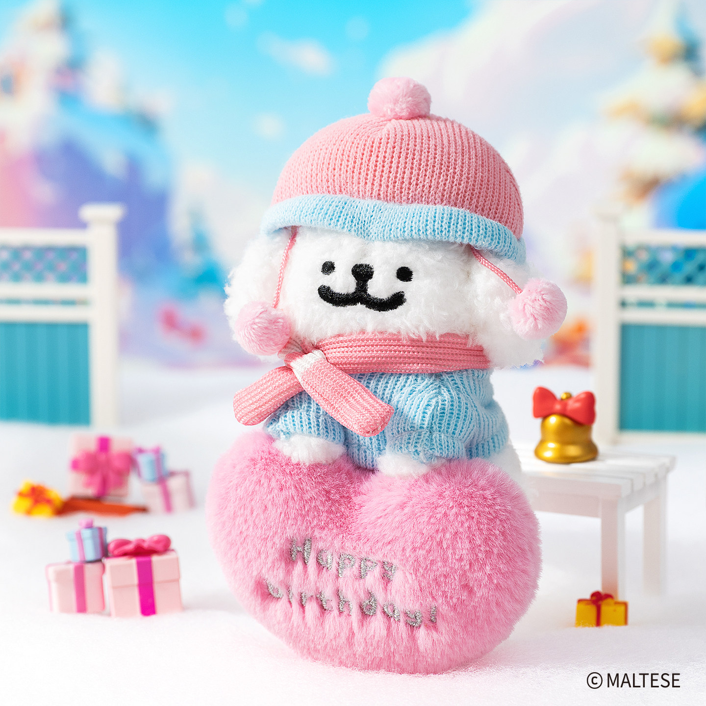 线条小狗Maltese原创生日冬装挂件包包挂饰可爱毛绒玩偶情侣礼物,淘宝优惠券,粉丝福利购,淘宝优惠卷