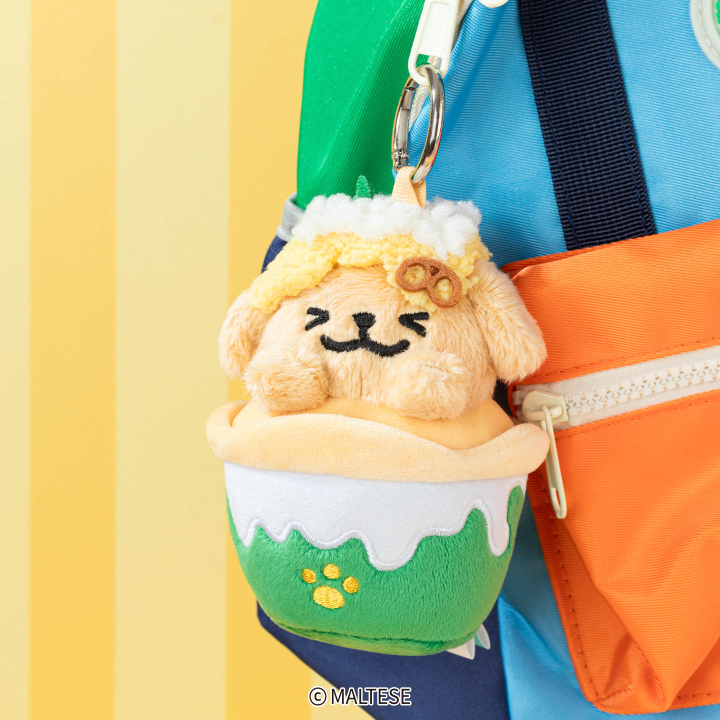 线条小狗Maltese绵绵冰毛绒挂件可爱创意玩具偶学生背包挂饰礼物,淘宝优惠券,粉丝福利购,淘宝优惠卷