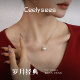 French high-end designer handmade crystal Australian white pearl necklace-classic-diamond-Princess Diana necklace