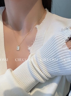 纯银锁骨链女气质简约风韩版项链