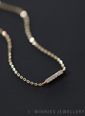 一字几何手链简约手饰品高级设计