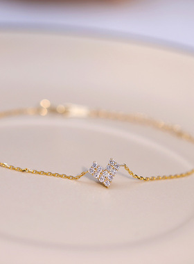 满钻爱心手链精致百搭女生手饰