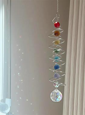 太阳捕手360度旋转彩虹风铃
