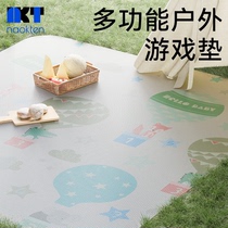 naokten spring excursion mat picnic mat portable waterproof outdoor ground mat lawn wild cooking cloth beach camping anti-damp cushion
