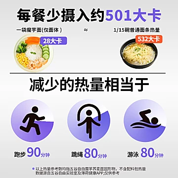 五谷自由魔芋代餐面120g[10元优惠券]-寻折猪