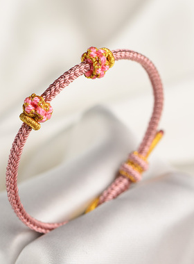 优绳女款中国风纯手工编织手串