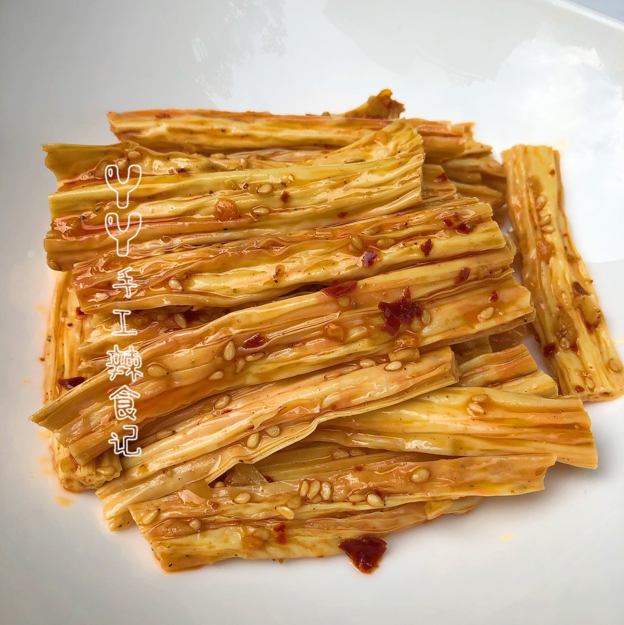 湖南平江小吃手工麻辣休闲零食香辣腐竹即食豆皮豆干卤味熟食 - 图3