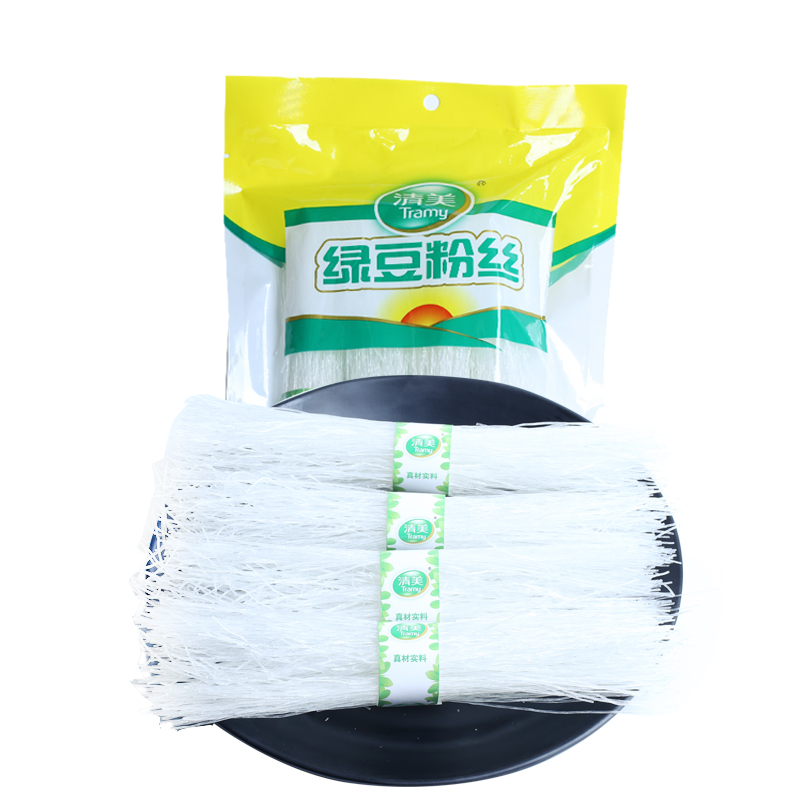 上海清美绿豆粉丝160g包装5包包邮特产精品干货火锅食材方便速食 - 图0