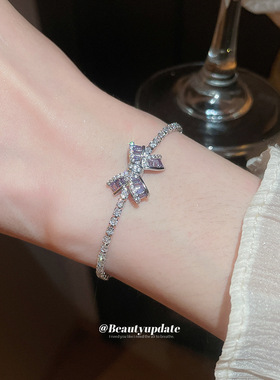 18k真金电镀锆石花朵手链轻奢高