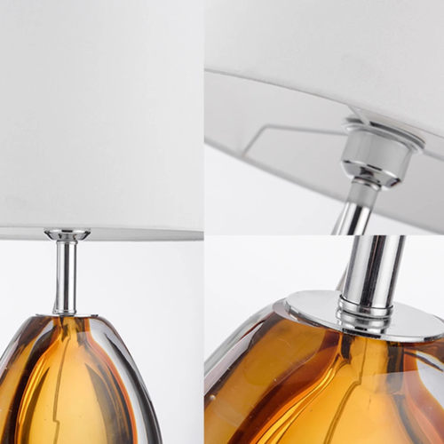 新中式古典轻奢琉璃台灯后现代样板房样板间别墅客厅卧室创意台灯 - 图1