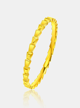 古法金色灵蛇手镯CNC精工纳米