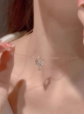 星月项链女2024年新款潮轻奢温柔