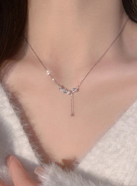 麦穗项链女轻奢小众设计感闪钻