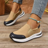 Cross-border new large size women's shoes 2026 spring slip-on casual shoes thick-soled comfortable sports style single shoes sneakers trend