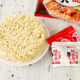 Nongshim spicy cabbage ramen mixed with cheese instant noodles Korean style