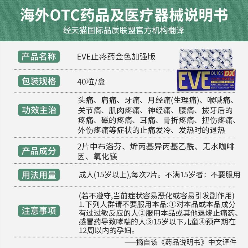  益天邮海外国际解热镇痛用药