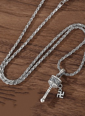 新品新款六字真言转轮吊坠男款复