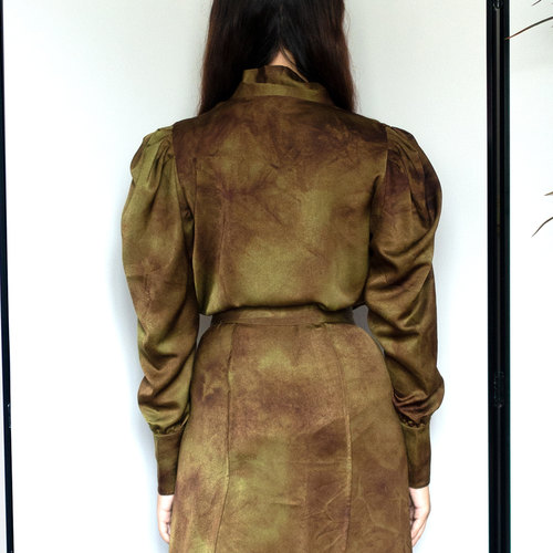 【8折】刘敏涛余烬之上戚美华同款Blancmade.复古新中式长袖上衣 - 图1