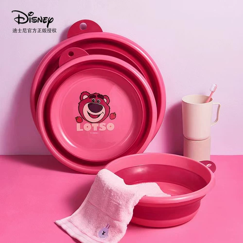 Милая клубника, складной детский таз для стирки для домашнего использования, увеличенная толщина