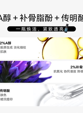 Cos De BAHA RT A醇抗初老精华增强弹性提亮光泽补骨脂酚2%传明酸