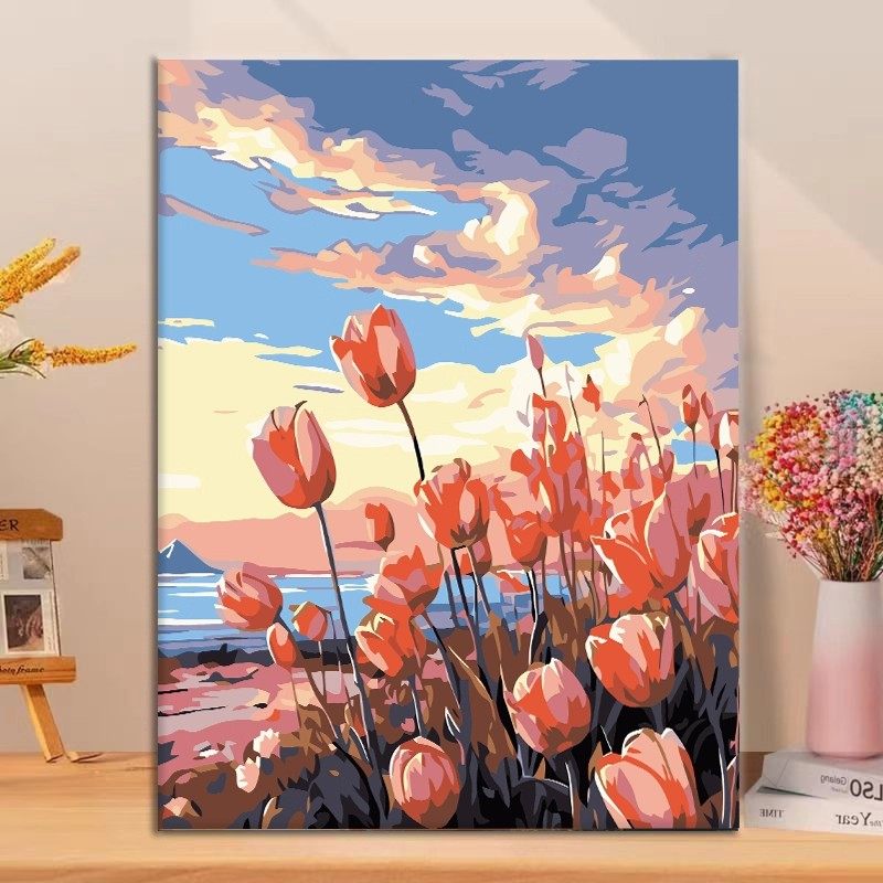 凤凰女孩花卉装饰画成品仿水墨油画喷绘高级感唯美卧室客厅摆挂画,淘宝优惠券,粉丝福利购,淘宝优惠卷